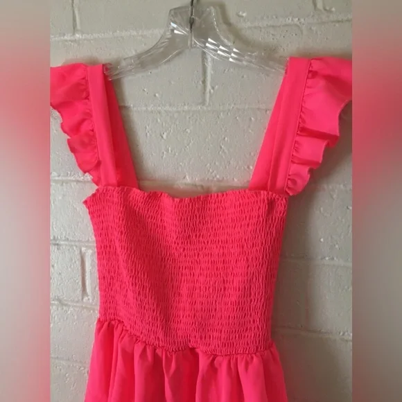 Hot Pink Ruffled Blouse - Picture 12 of 16